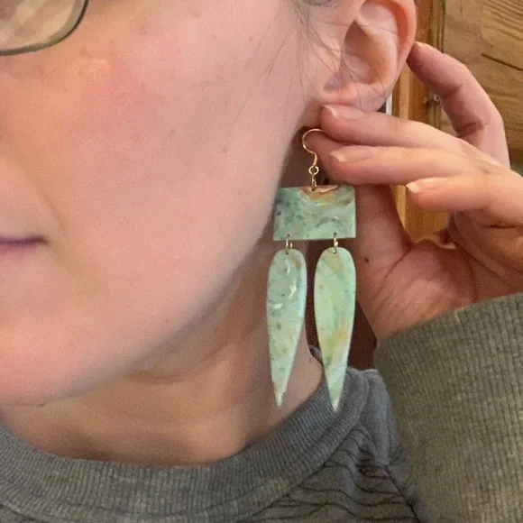 Hand painted dangles - Picture 6 of 6